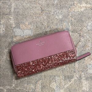 Kate Spade Rose Glitter Wallet